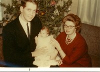 Christmas 1962 – Jim, Janice, and Edna