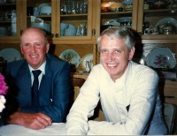 Dad and Burton, June 1987